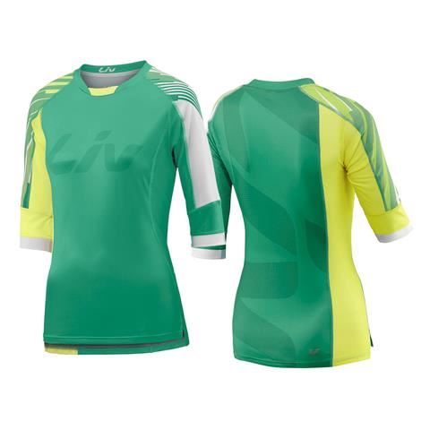 Tricou LIV Tangle 3/4 Off-Road, Green/Yellow 